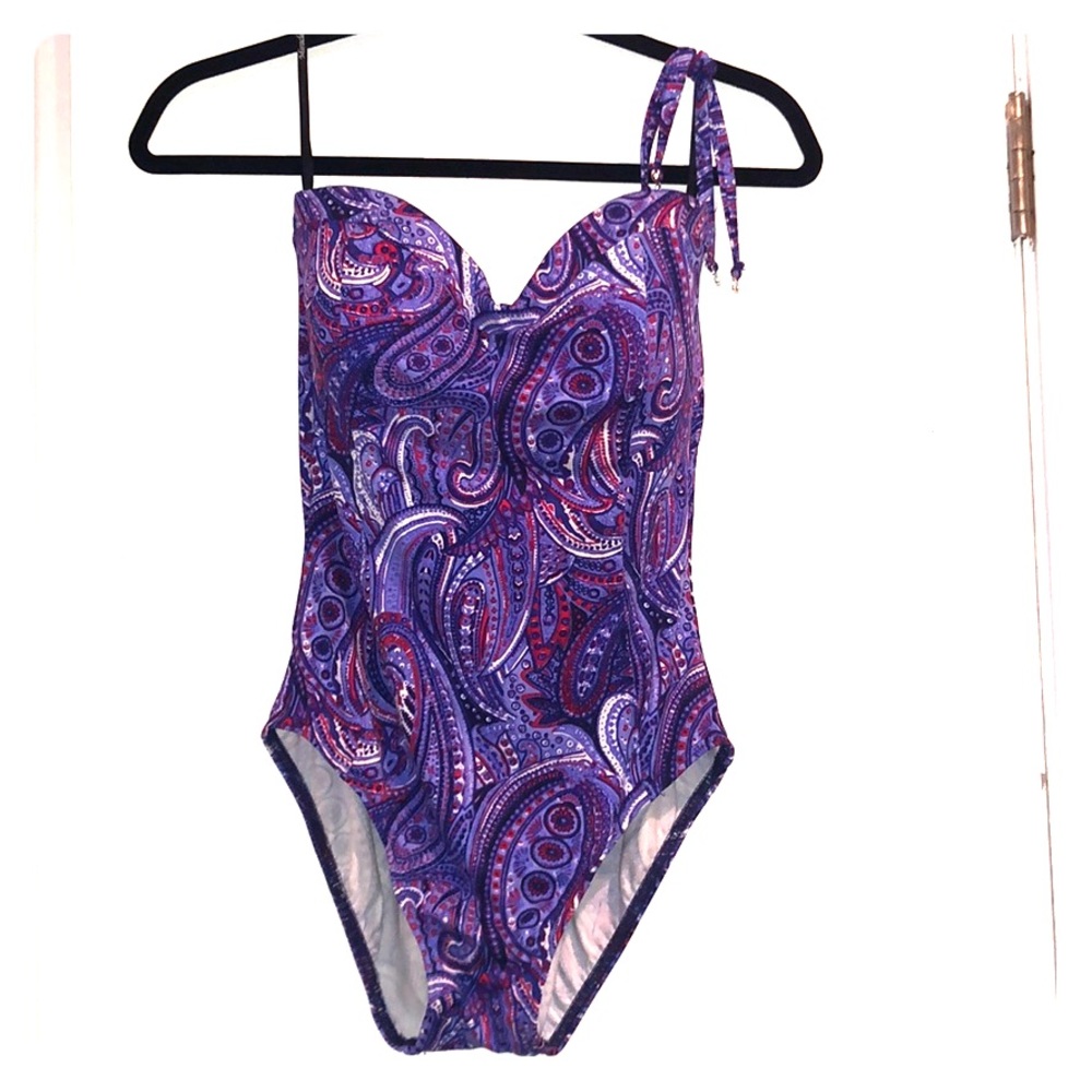 Miraclesuit Paisley 1 Piece Bathing Suit w/ straps